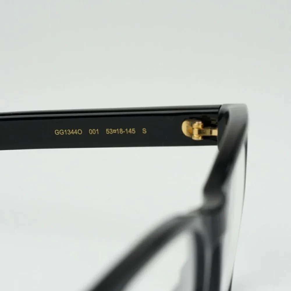 NEW Gucci GG1344O 001 Black Square Men Eyeglasses GG 1344O